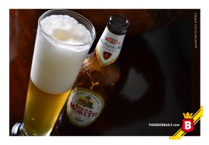 El aspecto típico de una Eurolager, en esta Birra Moretti