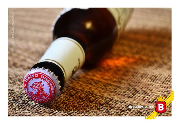 El tradicional león de la mitología thai, en la tapa de esta Singha