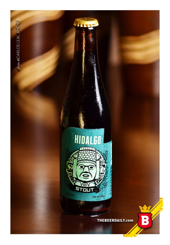 La imagen estilizada de un Atlante de Tula, en esta Hidalgo Stout