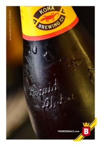 El "Aloha Líquido" , presente en la botella de estas cervezas hechas en Kona, Hawaii